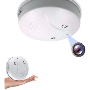 White Smoke Detector Hidden Camera